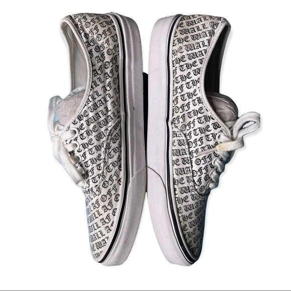 Vans Off The Wall Print White Sneakers Sz 11/9.5 - Picture 5 of 8